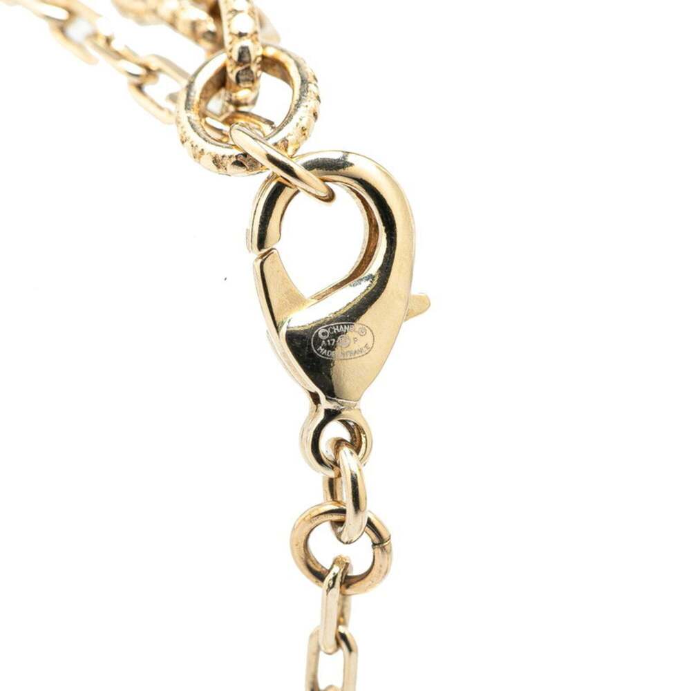 Chanel I LOVE COCO Coco Mark Necklace Gold Plated Fake Pearl Women's CHANEL - Picture 2 of 3
